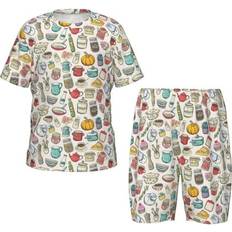 Children's Clothing Adobk Cooking Utensils Print Pajamas Set - Medium