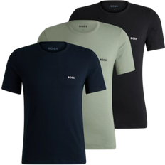 Multikleur T-shirts HUGO BOSS Classic Crew Neck T-shirt 3-Pack - Black/Navy/Green