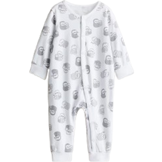 H&M Printed Jersey Pajamas - White/Sloths