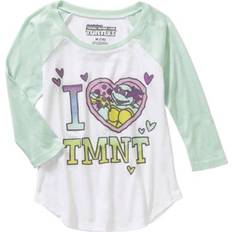 T-shirts Nickelodeon I Heart TMNT Glitter Raglan Graphic T-shirt