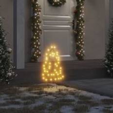 Black Christmas Lights vidaXL Light Decoration Set of 3 11.8 in 7.9 x 11.8 in Black Iron Christmas Lighting