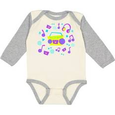 Bodysuits Inktastic 80s Boom Box Music Long Sleeve Baby Bodysuit