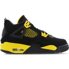 Nike Textile Basketball Shoes Nike Air Jordan 4 Retro GS - Black/White/Tour Yellow