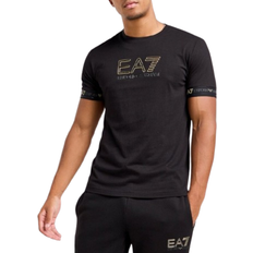 Emporio Armani Tops Emporio Armani EA7 Tape Logo T-shirt - Black