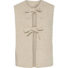 Pepper white Pieces Silly Knit Vest - White Pepper