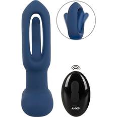 Fjernbetjeninger Butt plugs Anos Analvibrator med Flicking Tounge-funktion