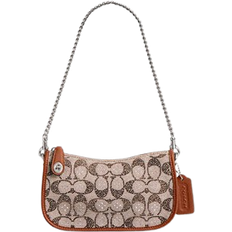 Coach Bolsos bandolera Coach Swinger 20 In Crystal Signature Jacquard - Silver/Burnished Amber