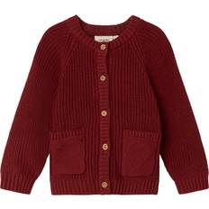 Rød Trøjer Børnetøj Lil'Atelier Cardigan - Spiced Apple