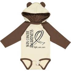 Inktastic Skin Cancer Awareness Long Sleeve Baby Bodysuit - Fight Care Cure