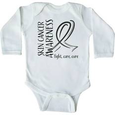 Inktastic Skin Cancer Awareness Long Sleeve Baby Bodysuit - Fight Care Cure