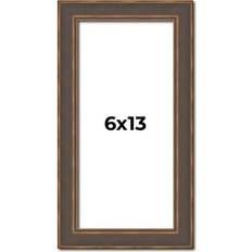 Canvas Photo Frames 6x13 Brown Picture 1.25 Inch Photo Frame