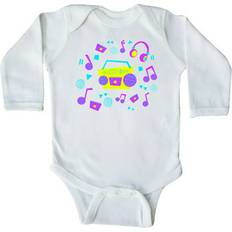 Children's Clothing Inktastic 80s Boom Box Music Long Sleeve Baby Bodysuit