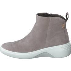 ecco Soft 7 Wedge Boots - Warm Grey