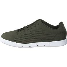 Breeze Tennis Knit Sneaker - Olive/White