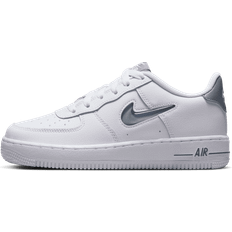 Nike Air Force 1 Kids' Shoes - White/Smoke Grey