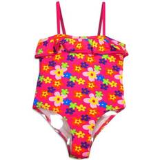 Silver Swimwear Children's Clothing Platinum Little Girls Swimsuit - Pink Flower