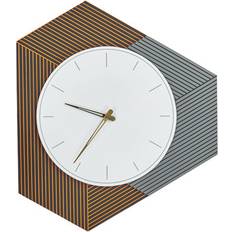 MDF Wall Clocks Beliani Modern Sailon MDF White 52 x 60 cm Wall Clock