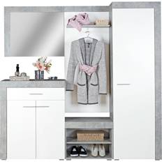 MID.YOU 1803047201 Grey/White Kleiderschrank 200x200cm 5Stk.