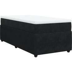 Senge & Madrasser vidaXL Med Madras 80x200 cm Fløjl Sort Kontinentalseng