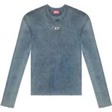 Diesel Women Sweaters Diesel Stylish Round-neck Knitwear - Blue