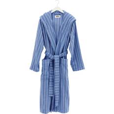 Tekla Morgenkåber & Badekåber Tekla Hooded Bathrobe - Striped/Blå