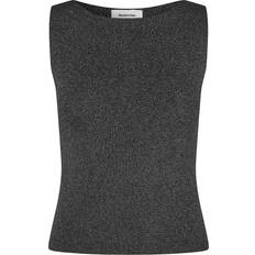 Modström Damen Blusen Modström LuckyMD Top - Dark Silver