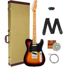 Musical Instruments Fender Player II Telecaster 3-Color Sunburst Bundle with Tweed Case, Strap, Strings, Picks, and Austin Bazaar Instructional DVD