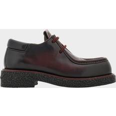 Men - Red Derby Ferragamo Cleveland Lace-Up Wallabee Loafers - Burgundy