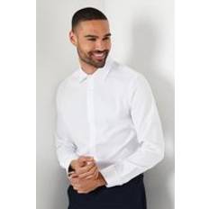 Oxford Shirts Burton Easy Iron Oxford Slim Fit Shirt - White