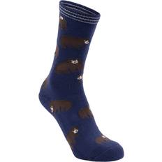 Blue Underwear Trespass Wildlife Deer Socks - Navy