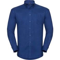 Russell Oxford Easy-Care Long Sleeved Shirt - Pale Blue