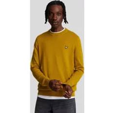 Cotton Merino Crew Neck Jumper - Yellow