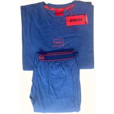 HUGO BOSS Elastane/Lycra/Spandex Sleepwear HUGO BOSS Laze Relaxed-Fit Jersey Loungewear Set - Marl Blue