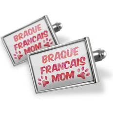 Cufflinks Neonblond Cufflinks Dog & Cat Mom Braque Francais