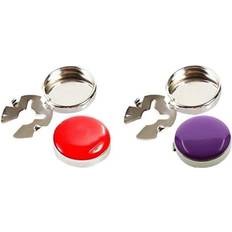 Purple Cufflinks Segolike 4x Simple Men Cufflinks Formal Shirts Decor Party Wedding Clothes Decoration Suit Formal Event Fashion Round Polished Button Covers Red and Violet