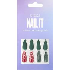 Press On Nails - Xmas Green/Red