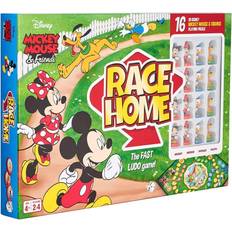 Disney Mickey & Friends Official Race Home Board Game, Including 16 Mickey Mouse & Friends Playing Pieces, Great Gift For Up To 4 Players, Ages 4