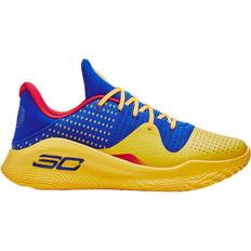 Gelb - Herren Basketballschuhe Under Armour Curry 4 Low Flotro - Blau