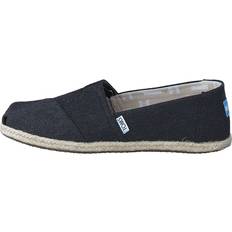 Toms Donna Mocassini Toms Seasonal Classics Black Washed Canvas Rope Sole - Grå