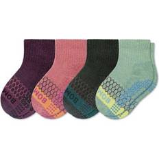 Children's Clothing Bombas Gripper Crew Socks - T Peach Plum