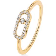 Messika Move Uno Ring - Yellow Gold/Diamond