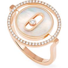 Messika Lucky Move Colour Ring - Rose Gold/Diamond