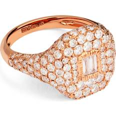 Shay Modern Pinky Ring - Rose Gold/Diamond/Pinky