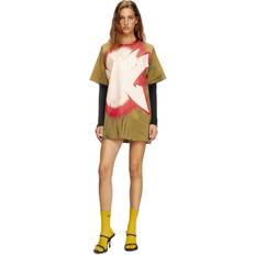 Diesel Klänningar Diesel Robe T-Shirt Avec Superpositions Femme - Marron