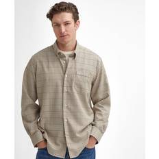 Barbour Brown Shirts Barbour Henderson Thermo Weave Checked Shirt - Brown