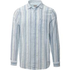 Guess Shirts Guess All Over Striped Shirt - Shades Of Blue