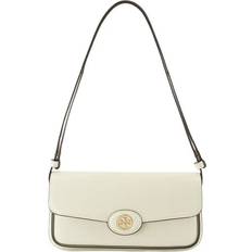 Tory Burch White Bags Tory Burch Shoulder Bags, female, White, Size: ONE SIZE White Leather Shoulder Bag with Handle