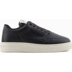 Unisex Trainers Emporio Armani Leather Sneakers With Thermoformed Details