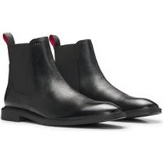Kängor & Boots HUGO Leather Chelsea Boots With Contoured Side Panels
