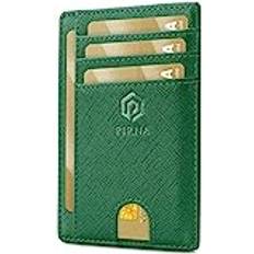 Pirna Slim RFID Blocking Minimalist Credit Card Holder - Green Pine